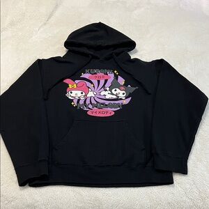 Black Kuromi and My Melody Hoodie